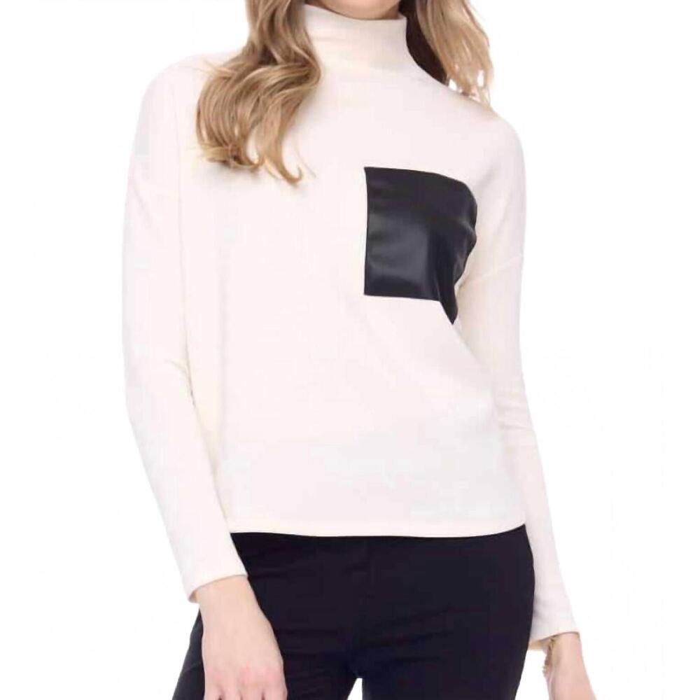 NEW ILTM belinda mock neck top in cream